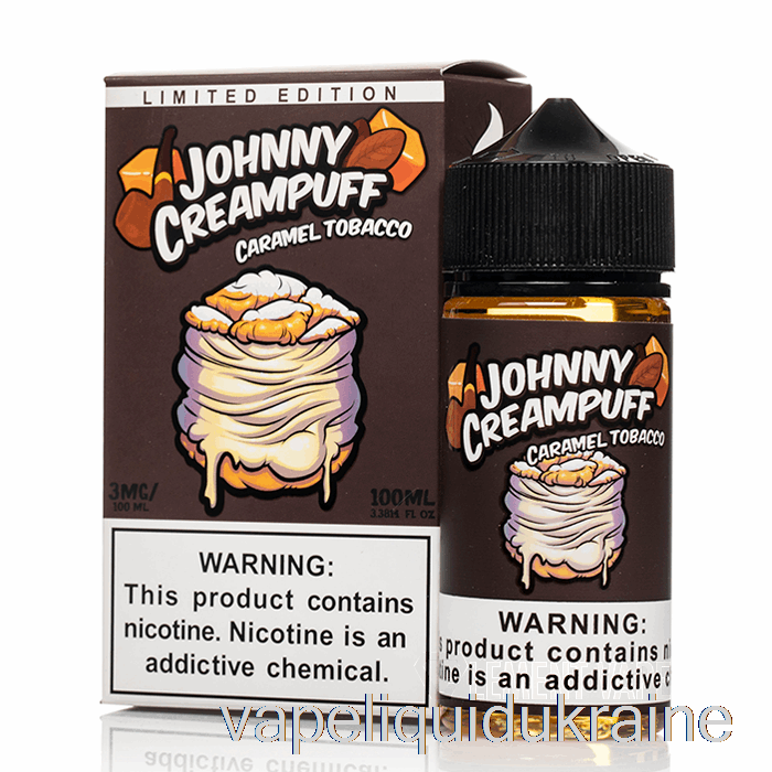Vape Liquid Ukraine Caramel Tobacco - Johnny Creampuff - 100mL 3mg